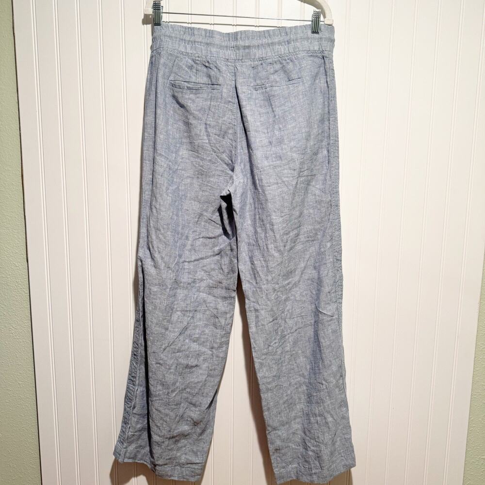 Athleta Cabo Linen Wide Leg Pants Size 8 - Picture 5 of 6